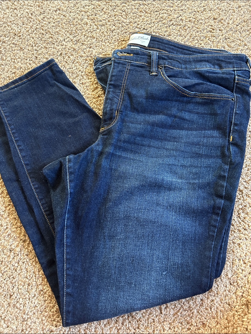 Women’s Dark Blue Stretch Jeans - Classic Slim Fit